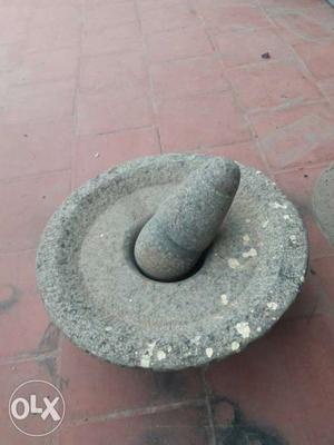 Grey Stone Mortar And Pestle