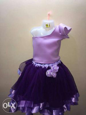 Kids party wear skirt and top.. this fabric is