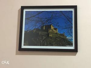 Picture of edinburgh castle; framed and ready for