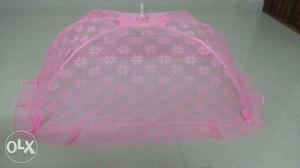 Pink baby mosquito net