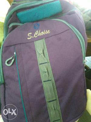 Purple And Green S. Choise Backpack