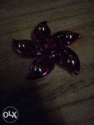 Purple And Silver Hand Spinner
