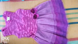 Purple Chiffon Dress