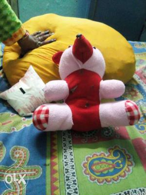 Red And Pink Animal Plush Toy