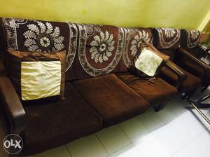 Sofa Set (3 seater sofa + 2 comfy chairs) for