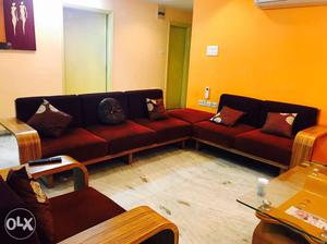 Sofa set 7 seat with console