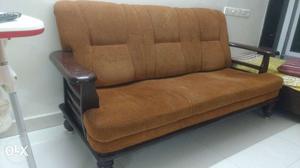 Teakwood sofa (3 seater)