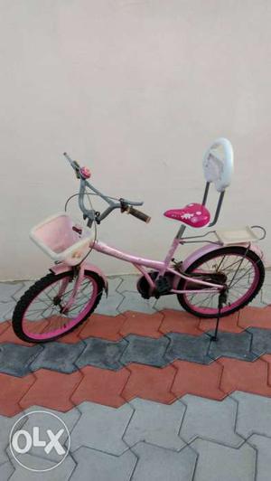 Toddler's Pink And Red Bike