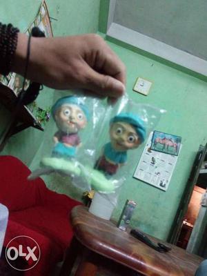 Two Male With Blue Kefiyeh Plastic Toy Figures In Package
