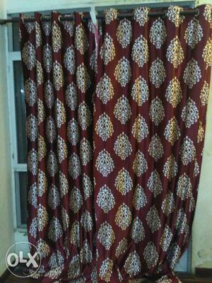 Two full size curtains