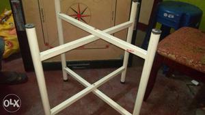 White Steel carrom board stand
