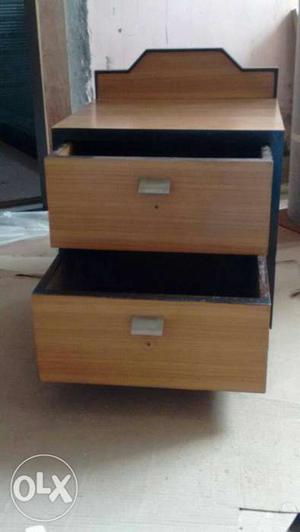 Wooden bedside table. Dimensions: 14"x14"x17"