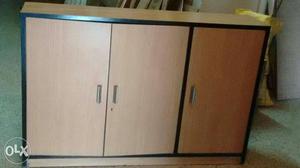 Wooden cupboard with lock. Dimensions: 46"x30"x10"