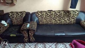 Black And Brown Leather Couch