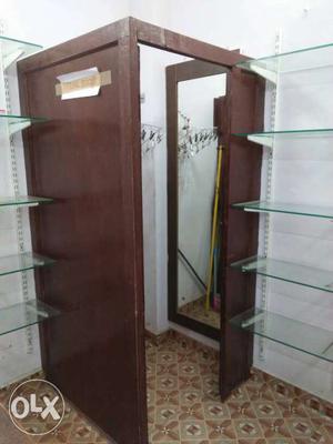 Brown Wooden Fitting Room