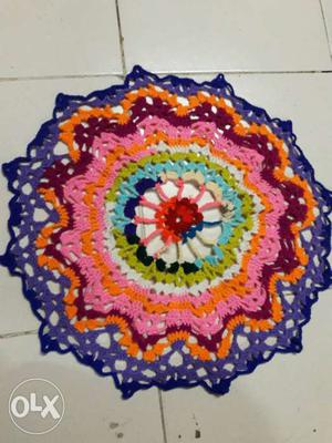 Crochet table cloth/ coaster. new handmaded price