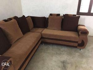 L shape sofa, not used and very new one with excellent