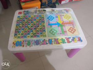 White And Pink Activity Table