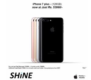 Apple iphone 7plus128GB in Greatest Discount Offer at SHINE