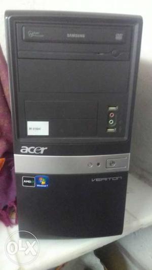 Black Acer Computer Tower