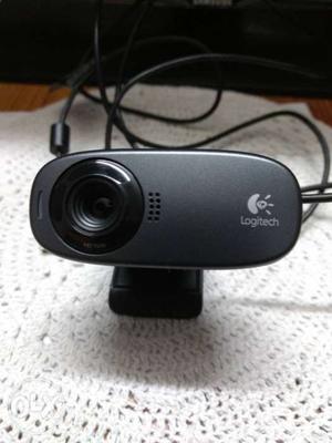 Black Logitech Corded Computer Camera