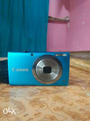 Blue Canon Digital Camera with good condition.