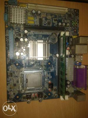 Green And Blue Motherboard
