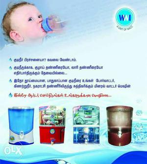 New Water Purifier system call 8o 1year wrd