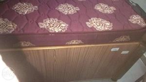 Storage Double cot with mattress for sale