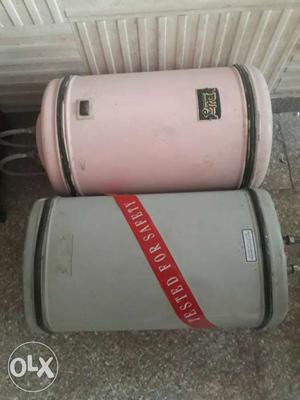 Two Grey And Pink Shower Heater