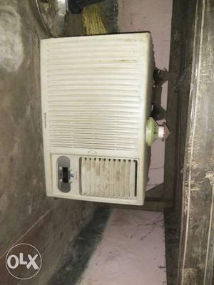 White Windoe-type Air Conditioner