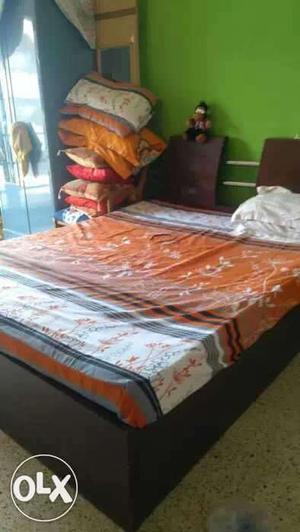 Wooden bed with storage without mattress.. in excellent