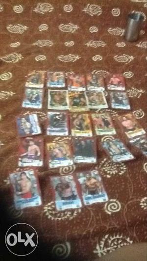 23 wwe slam attax with one gold