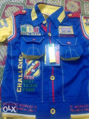 4-5 year boy. Brand new 3 pcs suit, with tag.