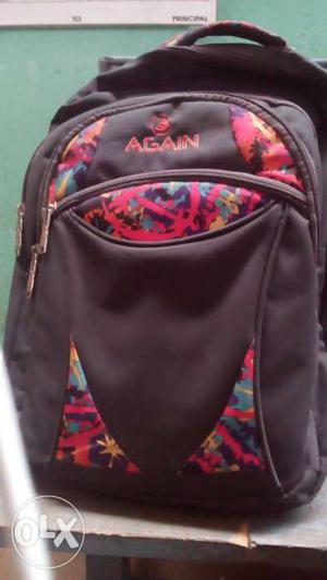 Black And Red Again Backpack