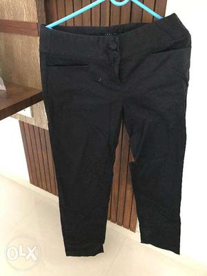Black cotton trousers