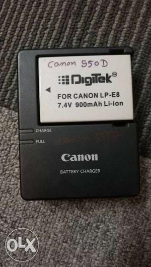 Canon 550d Battery Charger With DigiTek Battery