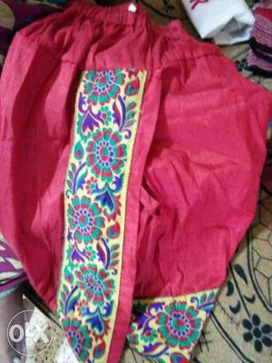 Dhoti and dupatta for kids 1-2 years old