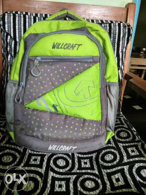 Gray And Green Willcraft Backpack