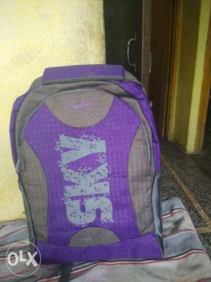 Gray And Purple Sky Backpack