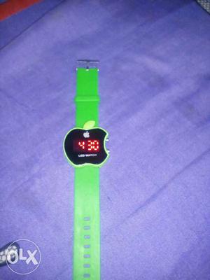 Green Apple LED Watch