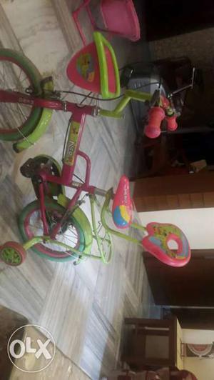 HERO pink and green cycle for toddler girls (2-4