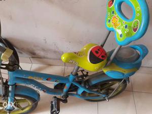 Kids Blue And Green Bicycle 2 to 6 years