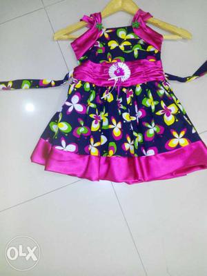 Multi-color Floral Midi Dress