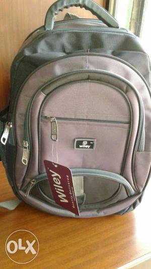 Purple And Gray Wiley Backpack