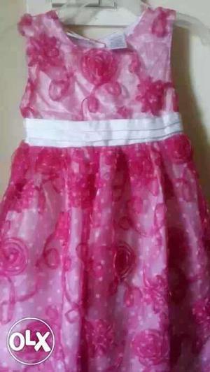 Purple & pink party frock 3-4 yrs used only once Rs 500 each