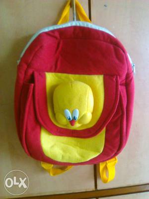 Red And Yellow Backpack