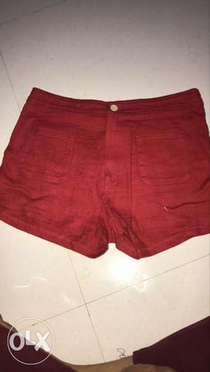 Red half Shorts