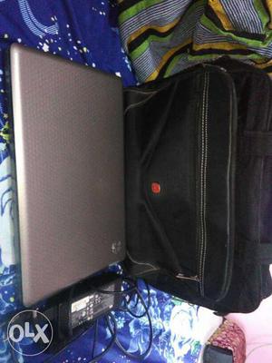 Silver HP Laptop With Power Brick And Bag Battery problem