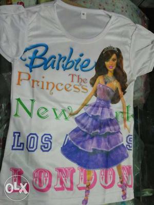 Toddler's Barbie The Princess White T-shirt